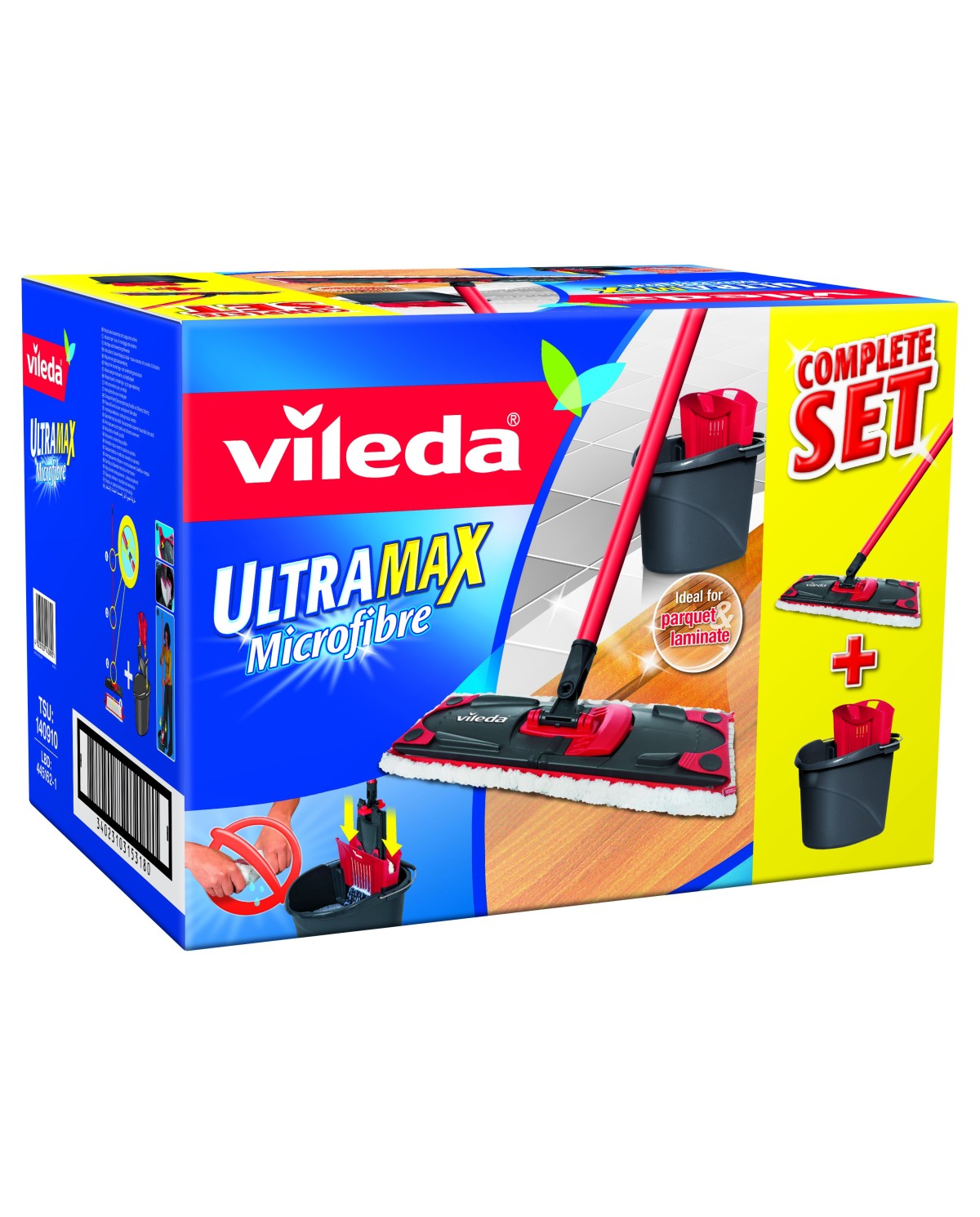 VILEDA mop ULTRAMAX Set box 140910 - skuteczne sprzątanie!