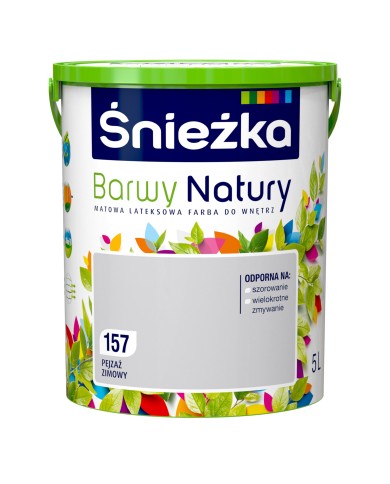 Farba ŚNIEŻKA Pejzaż Zimowy 5L - Idealna do Ścian i Sufitów Farba ŚNIEŻKA Pejzaż Zimowy 5L - Idealna do Ścian i Sufitów