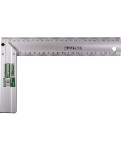 Kątownik aluminiowy 250 mm STALCO - precyzyjne narzędzie stolarskie Kątownik aluminiowy 250 mm STALCO - precyzyjne narzędzie stolarskie