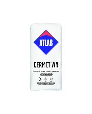 ATLAS CERMIT WN - Tynk mineralny gładki 25 kg do wzorów ATLAS CERMIT WN - Tynk mineralny gładki 25 kg do wzorów