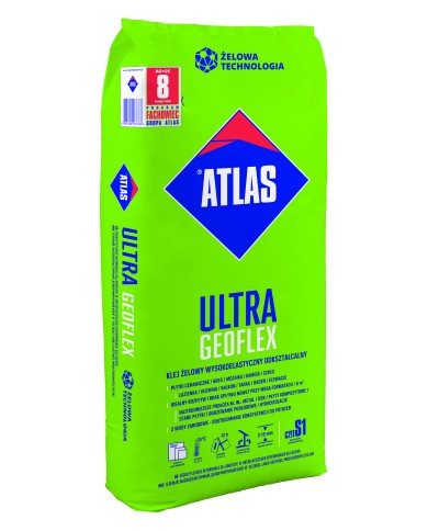 Klej do płytek gresu Ultra Geoflex 25 kg ATLAS - Wysoka jakość Klej do płytek gresu Ultra Geoflex 25 kg ATLAS - Wysoka jakość