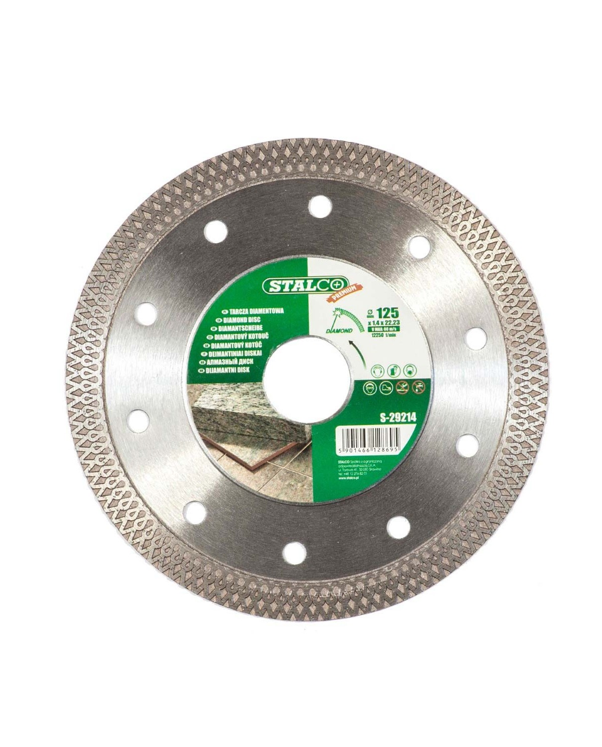 Tarcza diamentowa 125 mm x 1,4 mm ceramic Premium STALCO - Kup teraz! Tarcza diamentowa 125 mm x 1,4 mm ceramic Premium STALCO - Kup teraz!