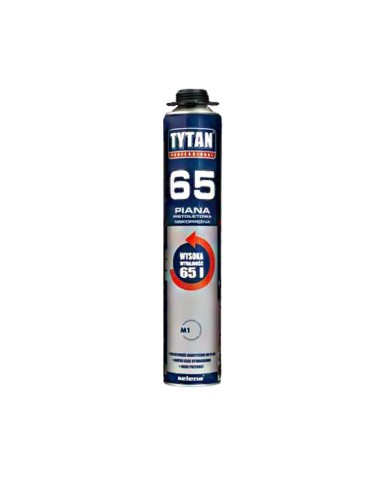 Piana pistoletowa TYTAN PROFESSIONAL 65 750 ml - Wysoka jakość Piana pistoletowa TYTAN PROFESSIONAL 65 750 ml - Wysoka jakość