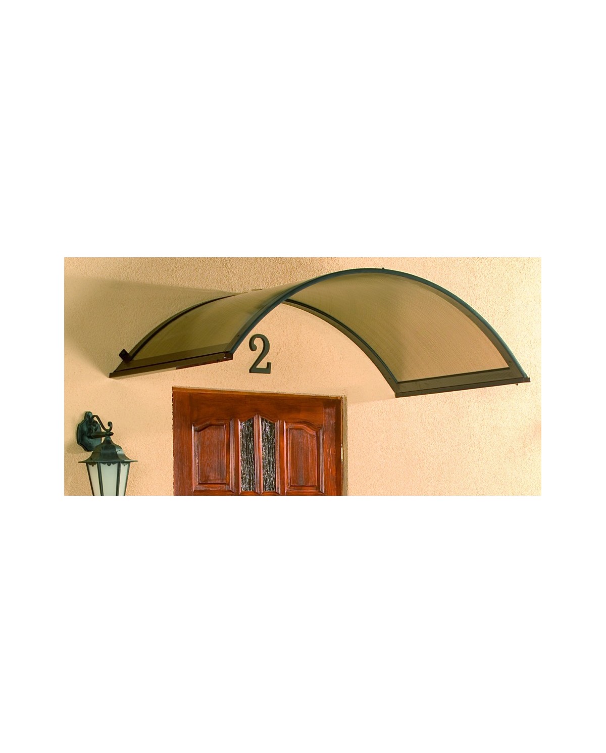 GUTTA Zadaszenie Rondo 158x90x38cm brąz - Wytrzymałe i Estetyczne