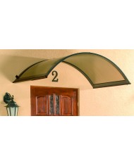 GUTTA Zadaszenie Rondo 158x90x38cm brąz - Wytrzymałe i Estetyczne