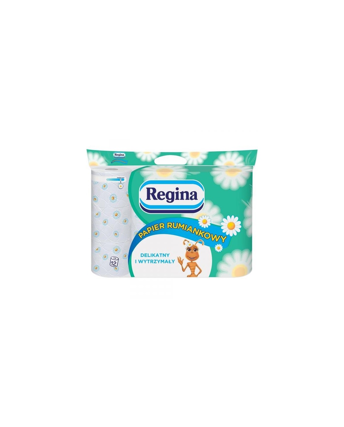 Papier toaletowy rumiankowy REGINA 12 szt. - delikatność i komfort Papier toaletowy rumiankowy REGINA 12 szt. - delikatność i komfort
