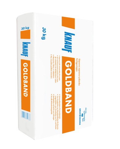 Gips KNAUF GOLDBAND 30kg - Wysoka jakość i wydajność Gips KNAUF GOLDBAND 30kg - Wysoka jakość i wydajność