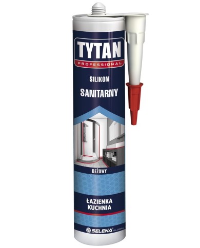 Silikon sanitarny TYTAN beżowy 280ml - Wysoka jakość i trwałość Silikon sanitarny TYTAN beżowy 280ml - Wysoka jakość i trwałość