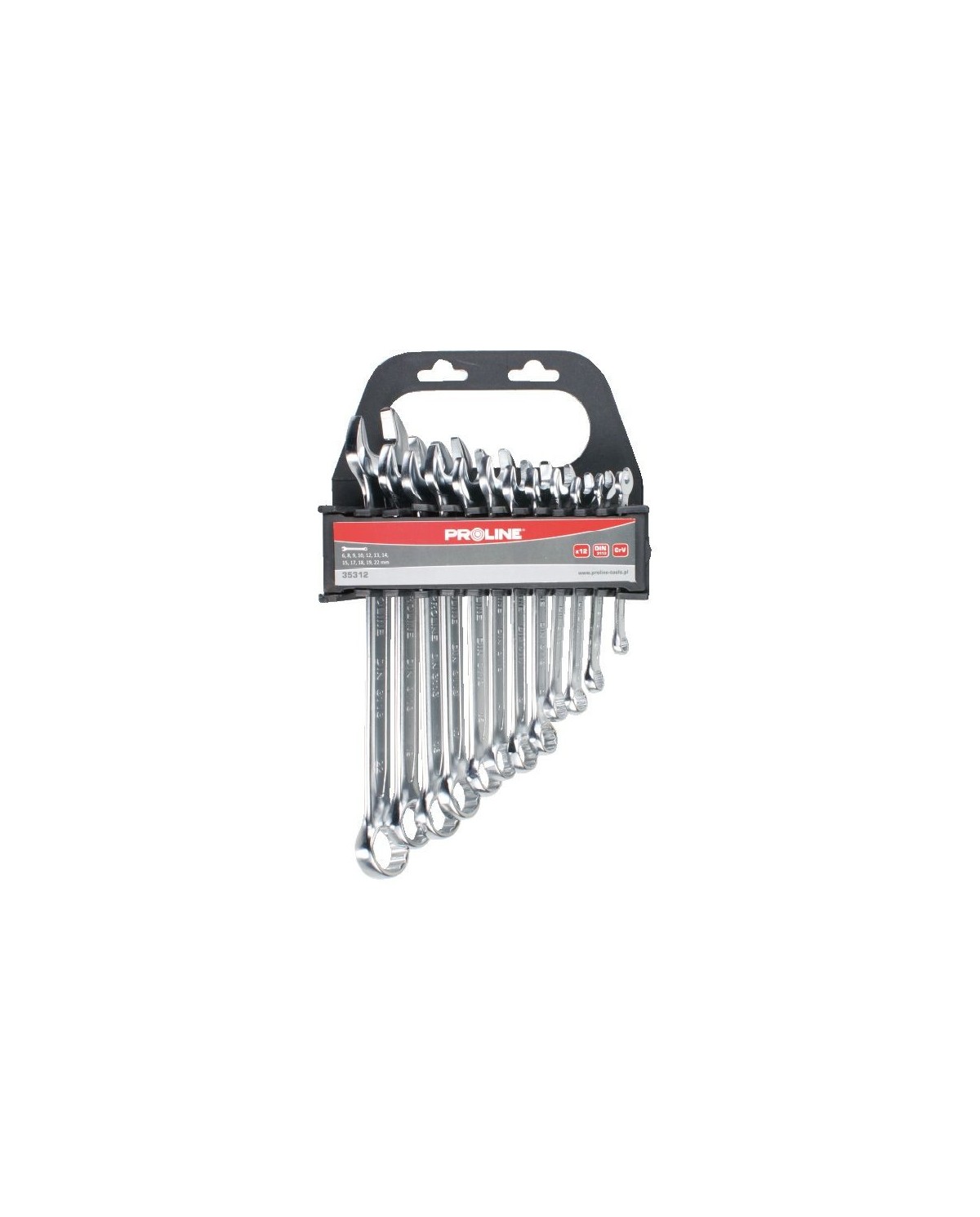Klucze Oczkowo-Płaskie 6 szt. (8-17mm) - Wysoka Jakość Klucze Oczkowo-Płaskie 6 szt. (8-17mm) - Wysoka Jakość