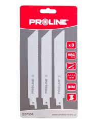 Zestaw Brzeszczotów do metalu 3szt PROLINE - Wysoka jakość!