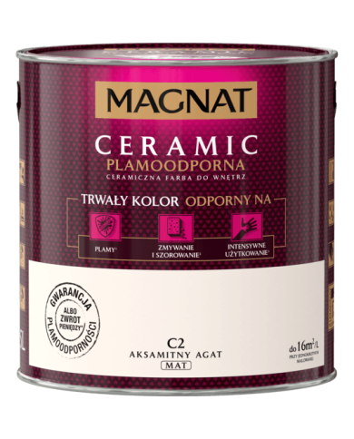 Farba ceramiczna 2,5 L Aksamitny Agat - MAGNAT CERAMIC Farba ceramiczna 2,5 L Aksamitny Agat - MAGNAT CERAMIC