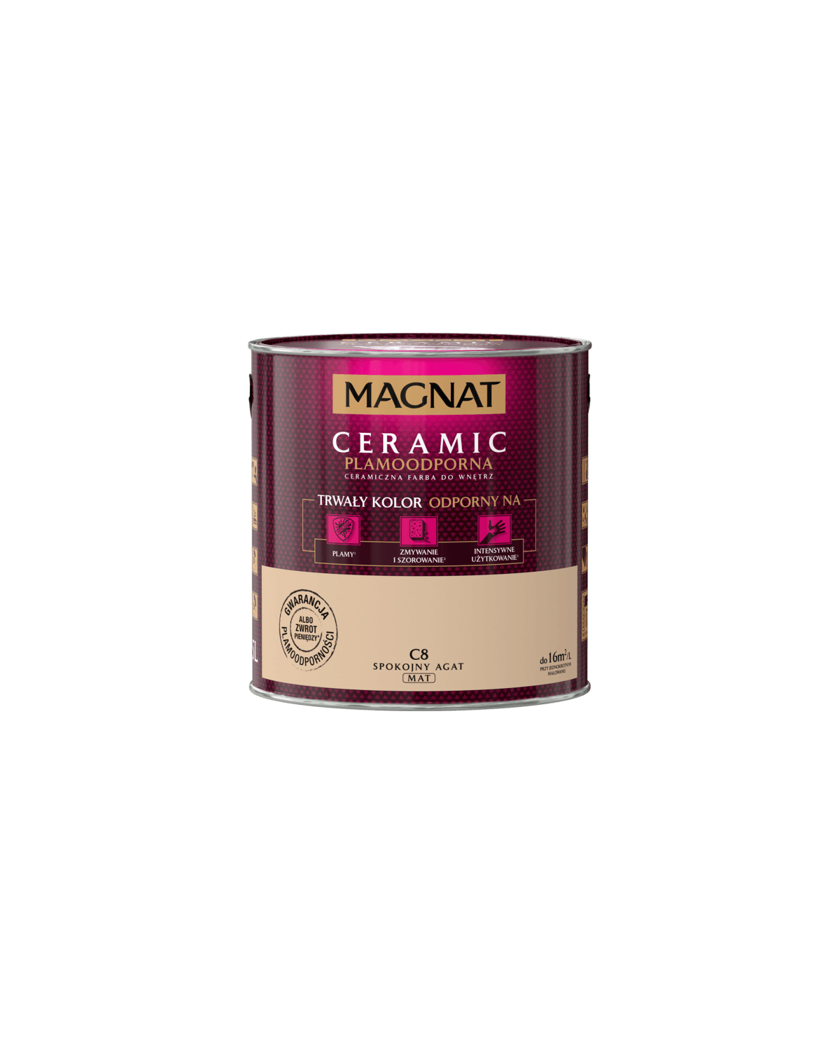 Farba ceramiczna 2,5 L Spokojny Agat - MAGNAT CERAMIC Farba ceramiczna 2,5 L Spokojny Agat - MAGNAT CERAMIC