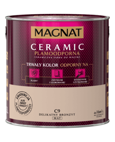 Farba ceramiczna 2,5 L delikatny bronzyt MAGNAT - idealny wybór! Farba ceramiczna 2,5 L delikatny bronzyt MAGNAT - idealny wybór!
