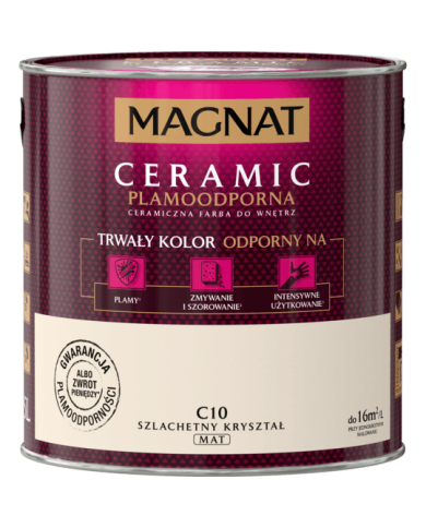 Farba ceramiczna 2,5 L MAGNAT CERAMIC - Szlachetny Kryształ Farba ceramiczna 2,5 L MAGNAT CERAMIC - Szlachetny Kryształ