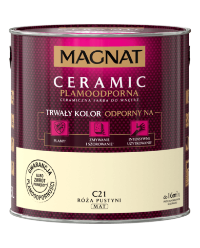 Farba ceramiczna 2,5 L Róża Pustyni - MAGNAT CERAMIC Farba ceramiczna 2,5 L Róża Pustyni - MAGNAT CERAMIC