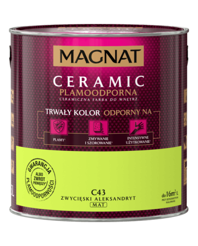 Farba ceramiczna 2,5 L MAGNAT CERAMIC - Zwycięski Aleksandryt Farba ceramiczna 2,5 L MAGNAT CERAMIC - Zwycięski Aleksandryt