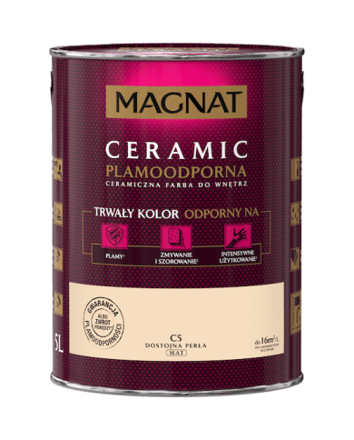 Farba ceramiczna 5 L Dostojna Perła - MAGNAT CERAMIC