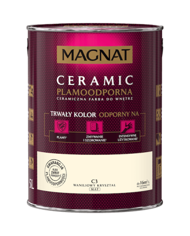 Farba ceramiczna 5L Waniliowy Kryształ MAGNAT CERAMIC - Idealny wybór Farba ceramiczna 5L Waniliowy Kryształ MAGNAT CERAMIC - Idealny wybór