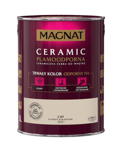 Farba ceramiczna 5L Kamień Faraonów - MAGNAT CERAMIC Farba ceramiczna 5L Kamień Faraonów - MAGNAT CERAMIC