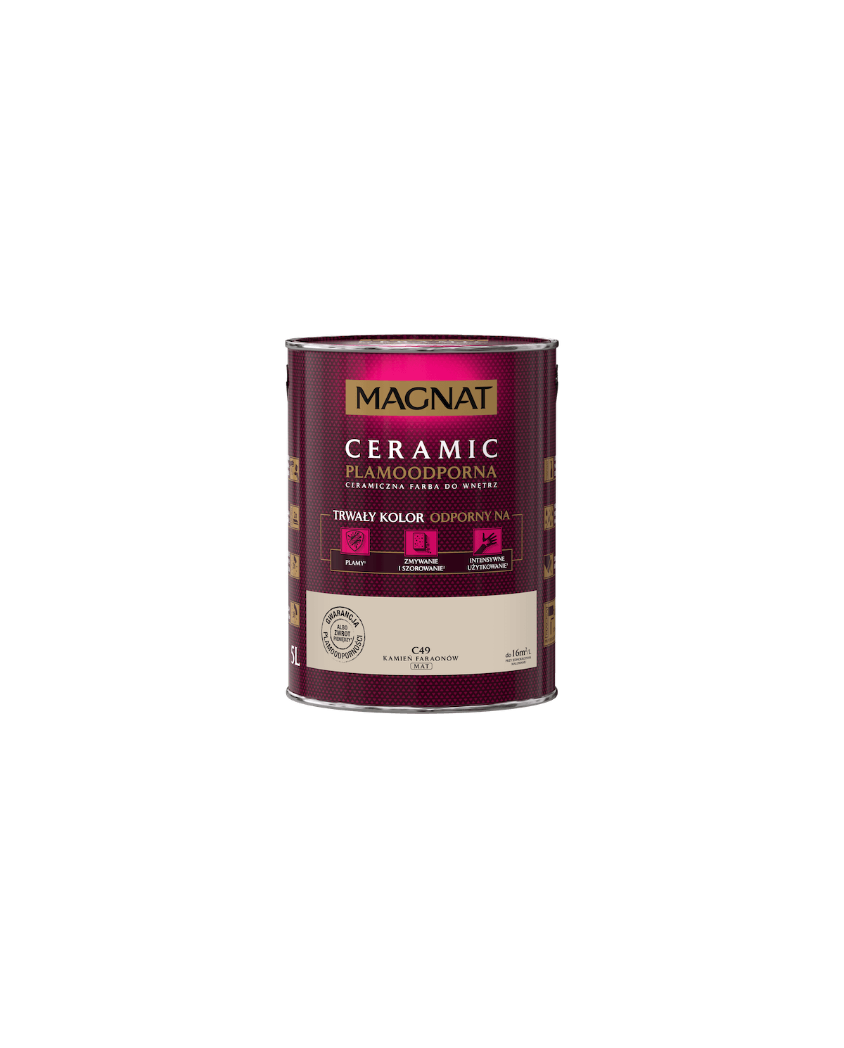 Farba ceramiczna 5L Kamień Faraonów - MAGNAT CERAMIC Farba ceramiczna 5L Kamień Faraonów - MAGNAT CERAMIC