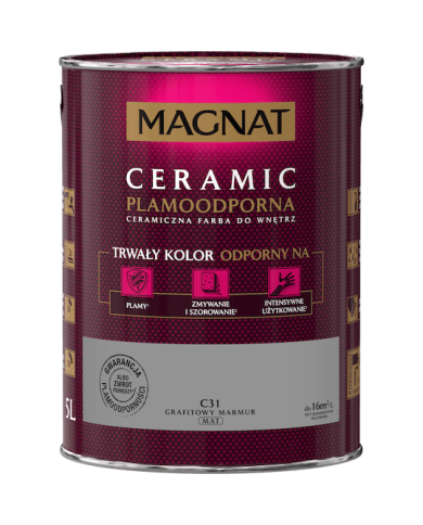 Farba ceramiczna 5L grafitowy marmur MAGNAT CERAMIC - Wysoka jakość Farba ceramiczna 5L grafitowy marmur MAGNAT CERAMIC - Wysoka jakość