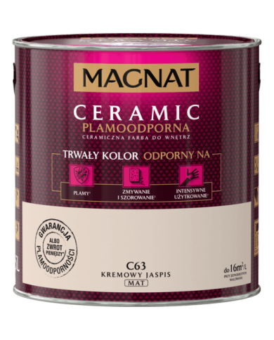 Farba ceramiczna 2,5 L kremowy jaspis - MAGNAT CERAMIC Farba ceramiczna 2,5 L kremowy jaspis - MAGNAT CERAMIC