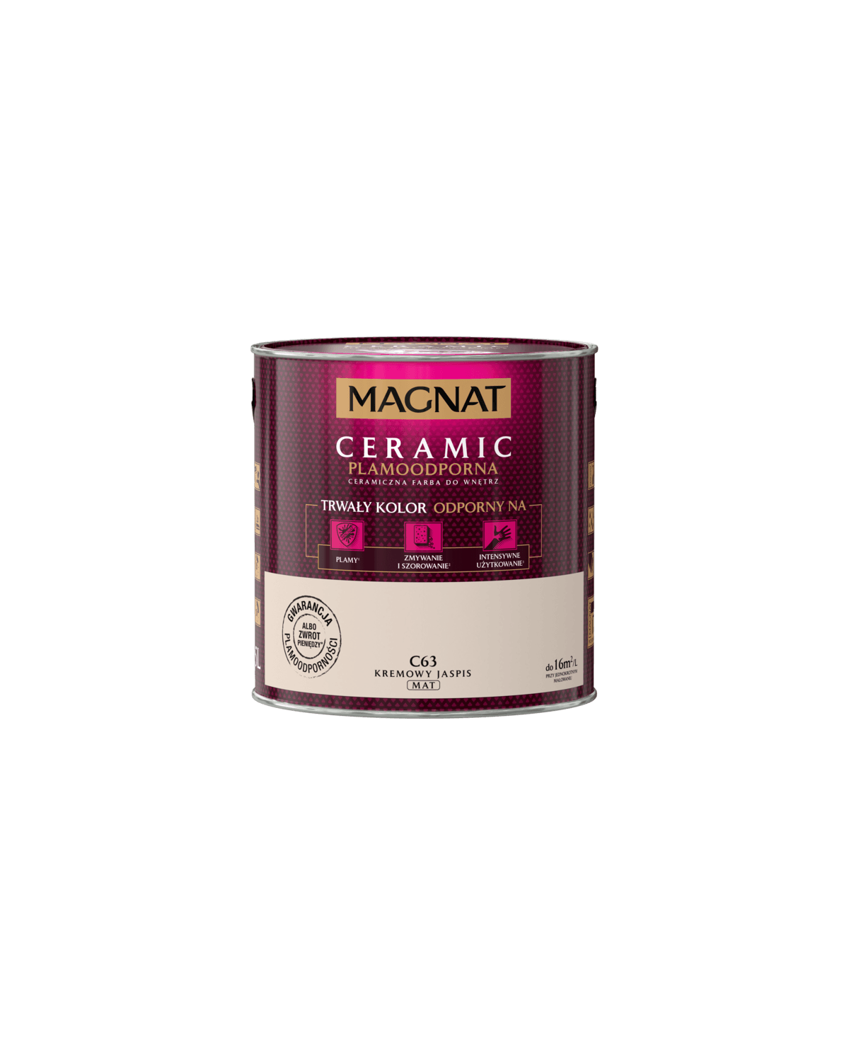 Farba ceramiczna 2,5 L kremowy jaspis - MAGNAT CERAMIC Farba ceramiczna 2,5 L kremowy jaspis - MAGNAT CERAMIC