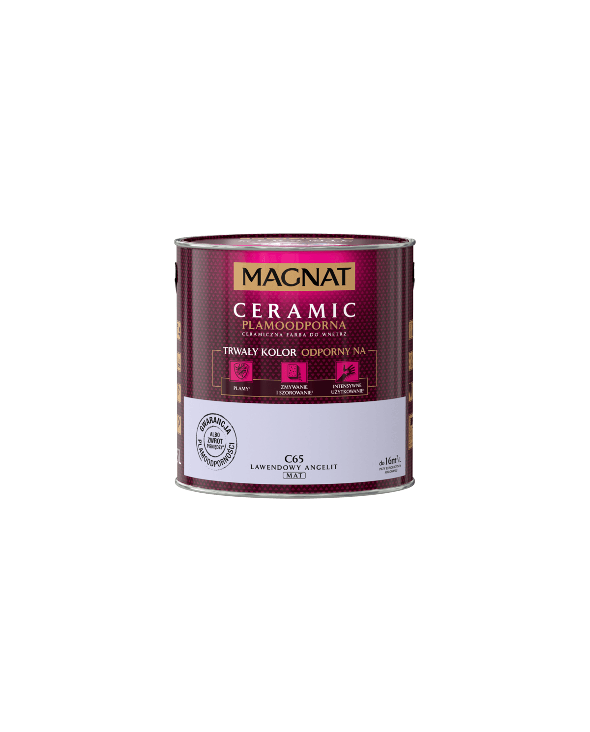 Farba ceramiczna 2,5 L lawendowy angelit C65 - MAGNAT CERAMIC Farba ceramiczna 2,5 L lawendowy angelit C65 - MAGNAT CERAMIC