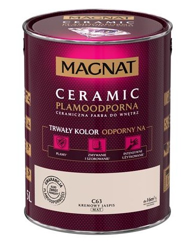 Farba ceramiczna 5L Kremowy Jaspis - MAGNAT CERAMIC Farba ceramiczna 5L Kremowy Jaspis - MAGNAT CERAMIC
