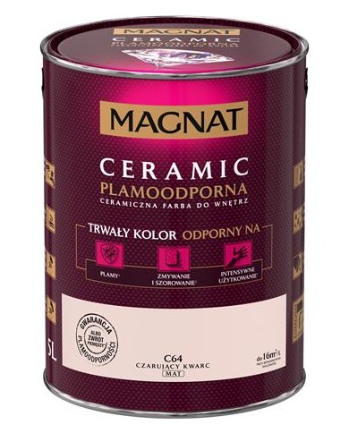 Farba ceramiczna 5L MAGNAT CERAMIC - czarujący kwarc Farba ceramiczna 5L MAGNAT CERAMIC - czarujący kwarc