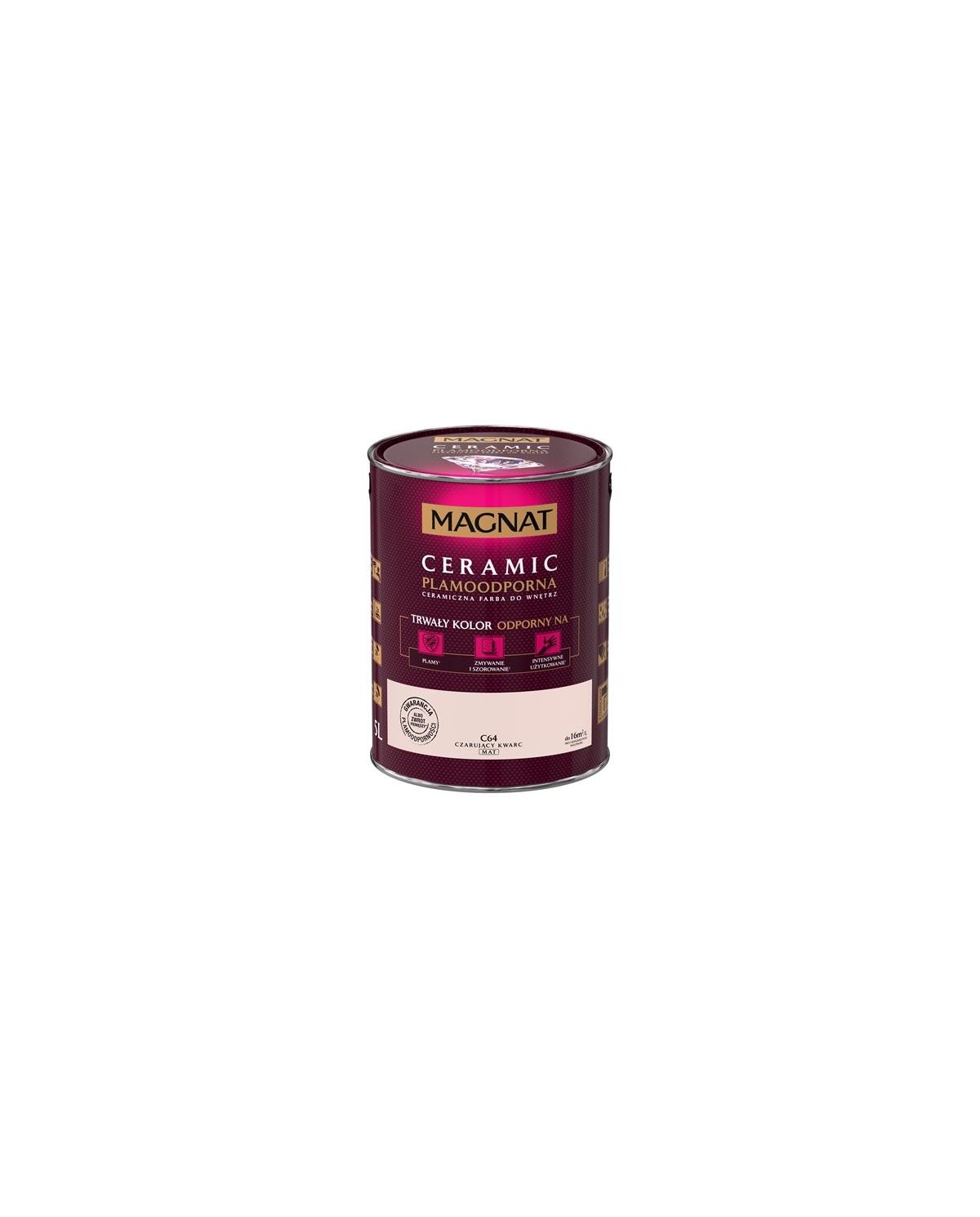 Farba ceramiczna 5L MAGNAT CERAMIC - czarujący kwarc Farba ceramiczna 5L MAGNAT CERAMIC - czarujący kwarc