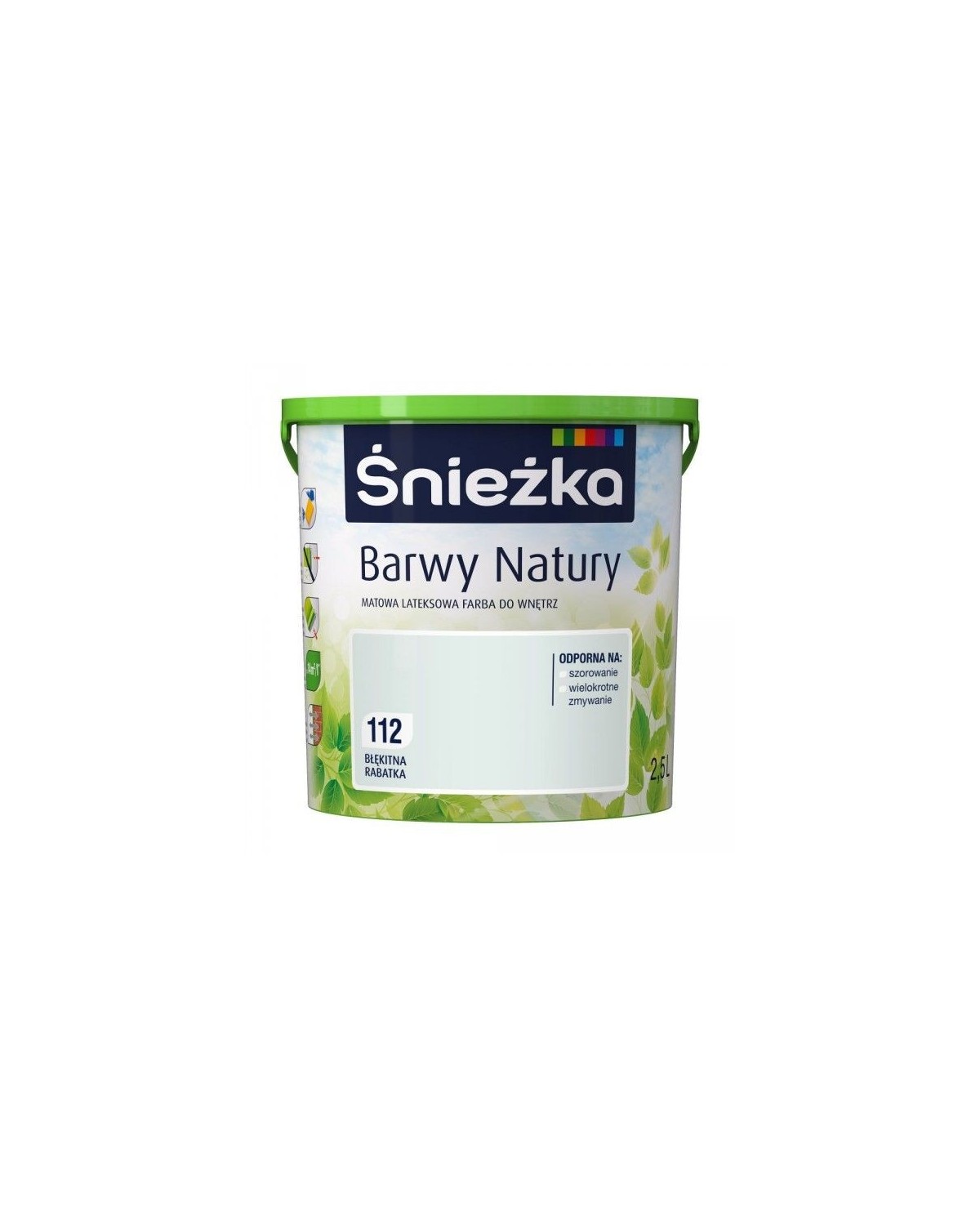Farba różowa magnolia 2,5 L ŚNIEŻKA - idealna do ścian i sufitów Farba różowa magnolia 2,5 L ŚNIEŻKA - idealna do ścian i sufitów