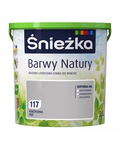 ŚNIEŻKA B.NATURY 2,5L - Księżycowa Noc | Farba do wnętrz ŚNIEŻKA B.NATURY 2,5L - Księżycowa Noc | Farba do wnętrz