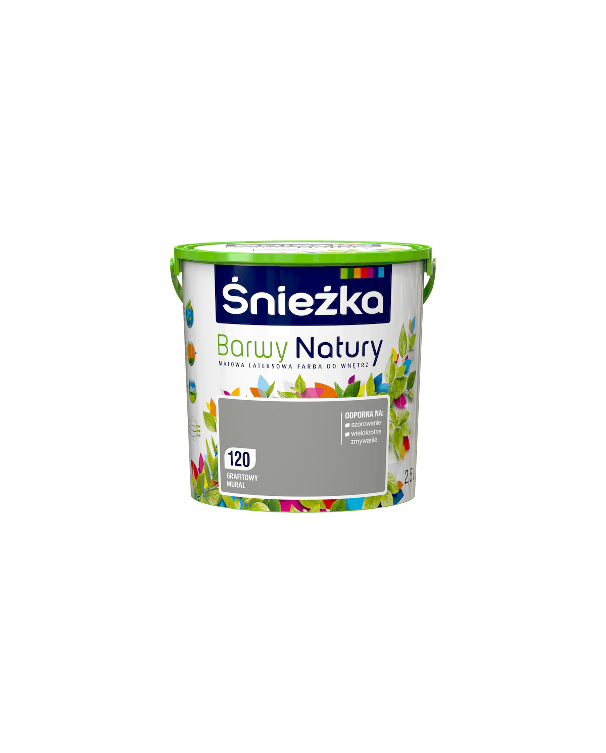 Farba grafitowa do ścian i sufitów 2,5 L ŚNIEŻKA - Mural Farba grafitowa do ścian i sufitów 2,5 L ŚNIEŻKA - Mural