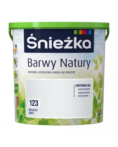ŚNIEŻKA B.NATURY 2,5L - Mglisty Świt | Farba do wnętrz ŚNIEŻKA B.NATURY 2,5L - Mglisty Świt | Farba do wnętrz