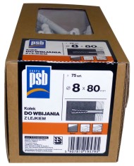 Kołek szybkiego montażu 8x80 mm - opakowanie 75 szt. Kołek szybkiego montażu 8x80 mm - opakowanie 75 szt.