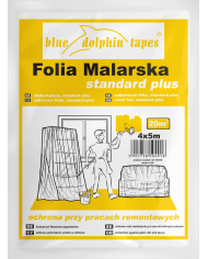 Folia malarska 4m x 5m BLUEDOLPHIN - Idealna do ochrony Folia malarska 4m x 5m BLUEDOLPHIN - Idealna do ochrony