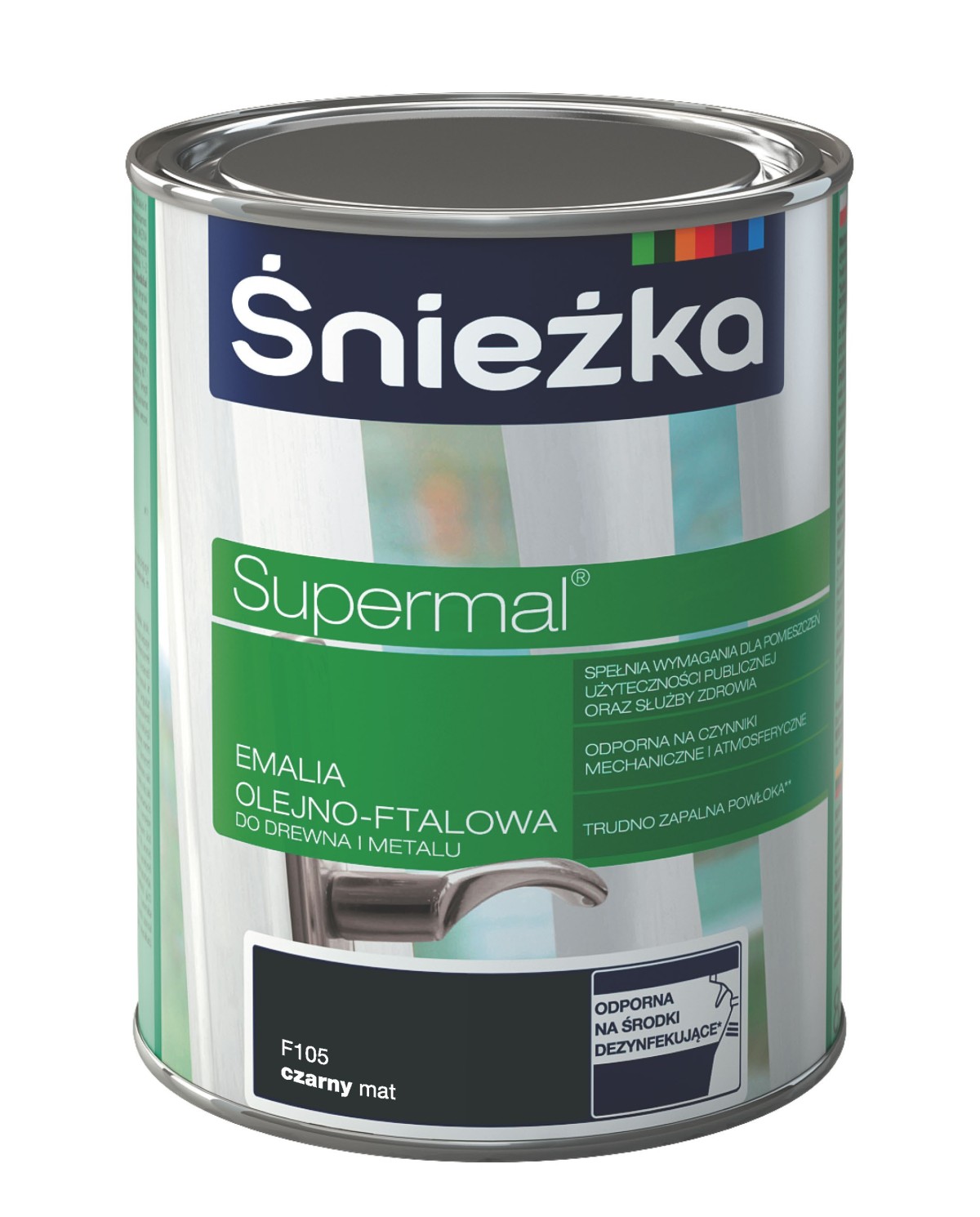 Farba do drewna i metalu czarny 0,8 L Supermal ŚNIEŻKA - najlepsza! Farba do drewna i metalu czarny 0,8 L Supermal ŚNIEŻKA - najlepsza!