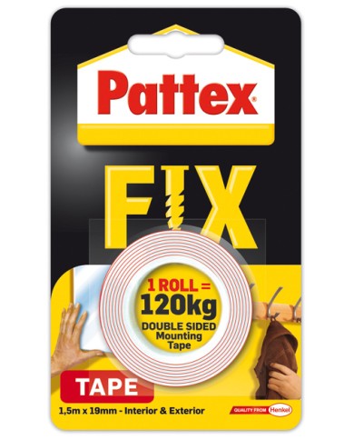 Pattex FIX 12 kg - Taśma naprawcza do wszechstronnych napraw Pattex FIX 12 kg - Taśma naprawcza do wszechstronnych napraw