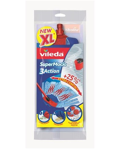 Wkład do mopa 3 Action Velour XL VILEDA - Efektywne czyszczenie Wkład do mopa 3 Action Velour XL VILEDA - Efektywne czyszczenie