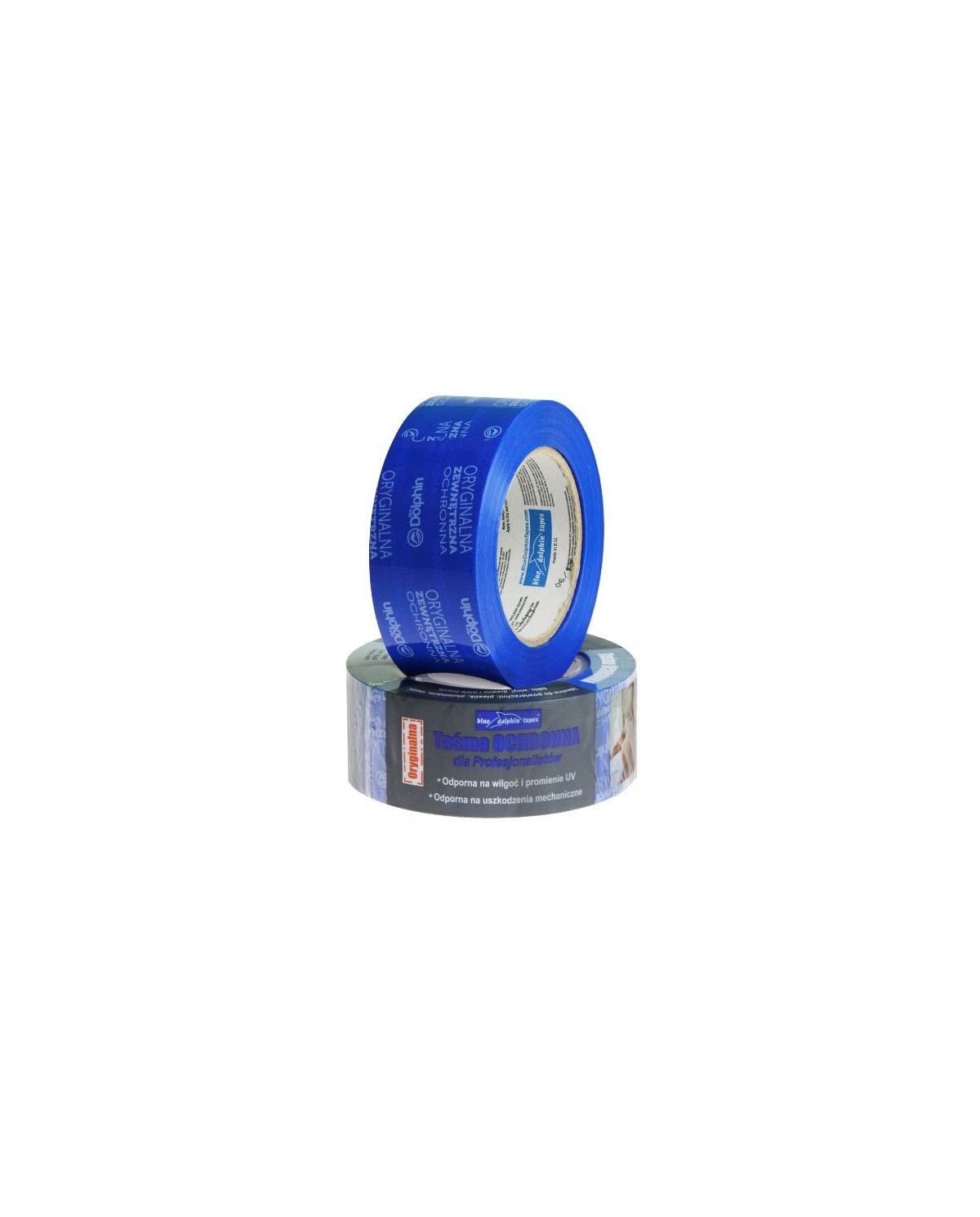 Taśmy zewnętrzne 48 mm x 50 m BLUEDOLPHIN - Wytrzymałość i Jakość Taśmy zewnętrzne 48 mm x 50 m BLUEDOLPHIN - Wytrzymałość i Jakość