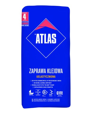 Klej do płytek uelastyczniony 25 kg ATLAS - Wysoka jakość Klej do płytek uelastyczniony 25 kg ATLAS - Wysoka jakość