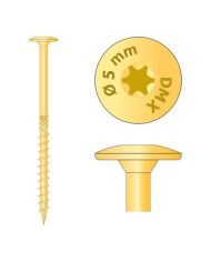 Wkręt 5x60 - Wysokiej jakości wkręty do drewna i metalu Wkręt 5x60 - Wysokiej jakości wkręty do drewna i metalu
