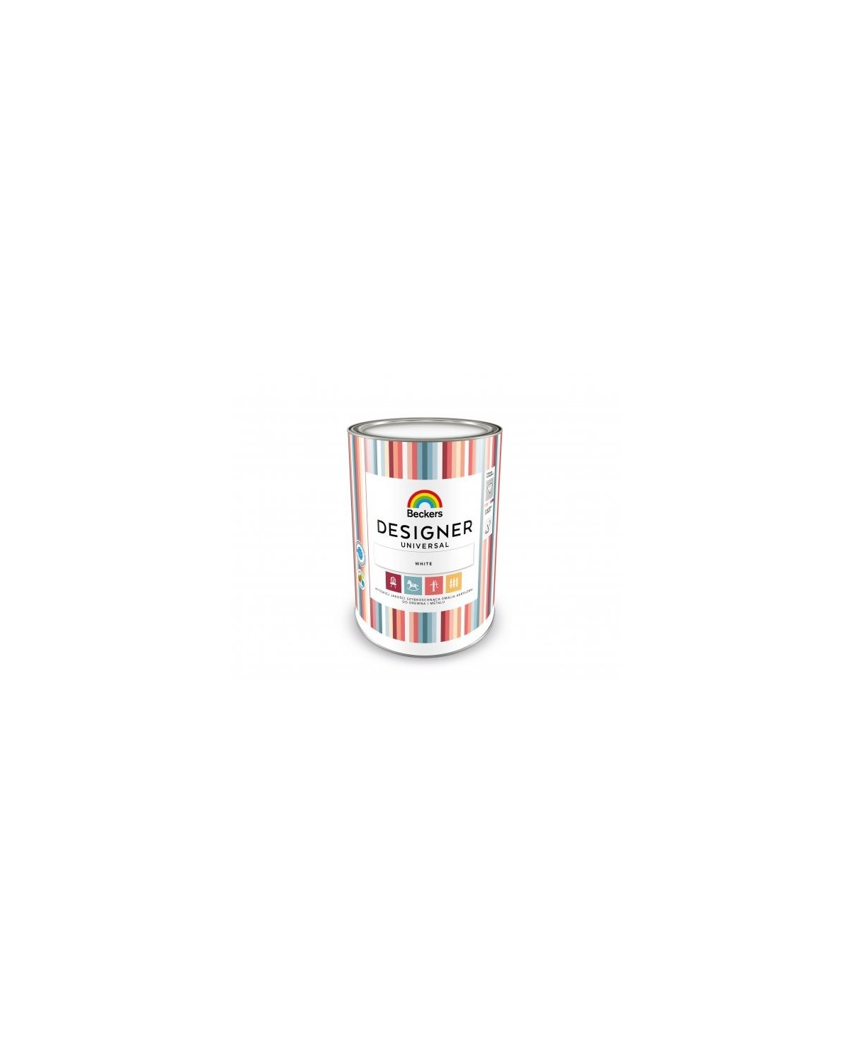 Emalia Designer Universal White 1L - Idealna do drewna i metalu Emalia Designer Universal White 1L - Idealna do drewna i metalu