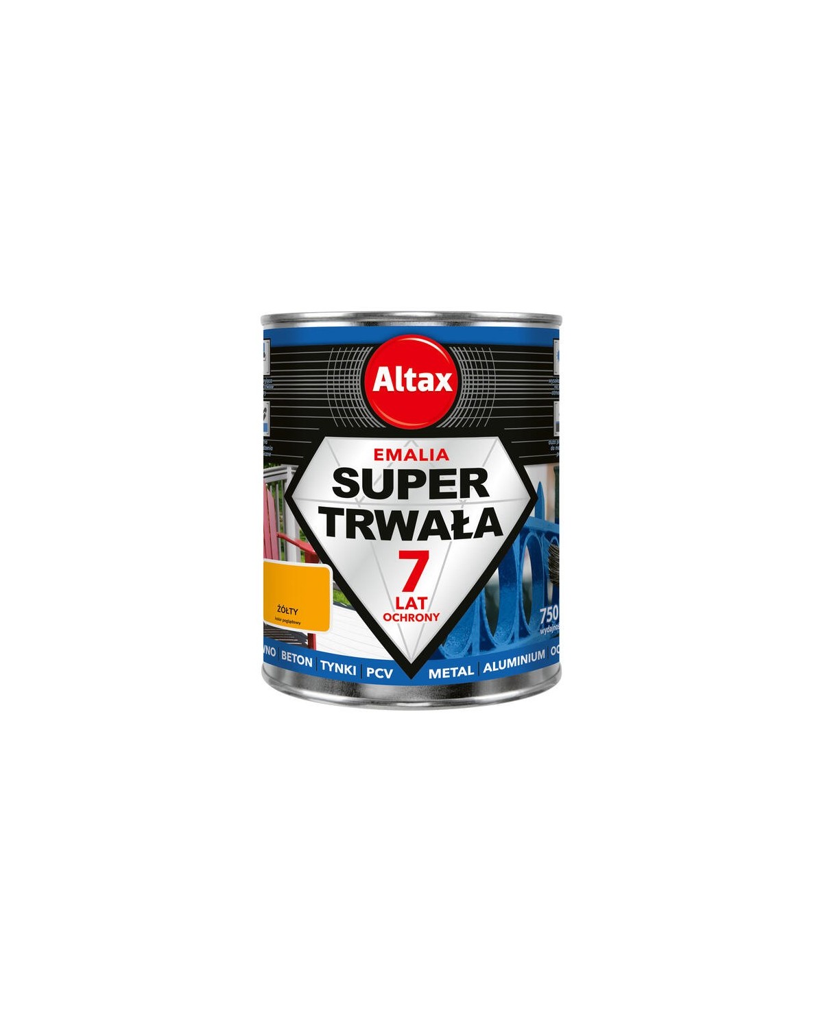 ALTAX Supertrwała Emalia 750ml - Żółty | Wysoka Jakość
