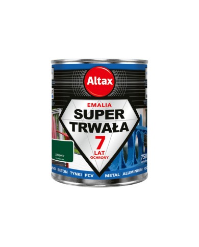 Emalia Super Trwała 0,75 L Zielony ALTAX - Wysoka Jakość i Trwałość Emalia Super Trwała 0,75 L Zielony ALTAX - Wysoka Jakość i Trwałość