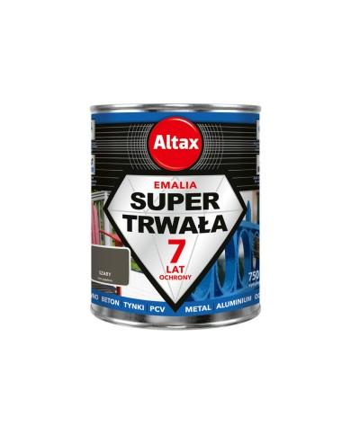 ALTAX Super Trwała Emalia 750ml Szary - Wysoka Jakość i Trwałość ALTAX Super Trwała Emalia 750ml Szary - Wysoka Jakość i Trwałość