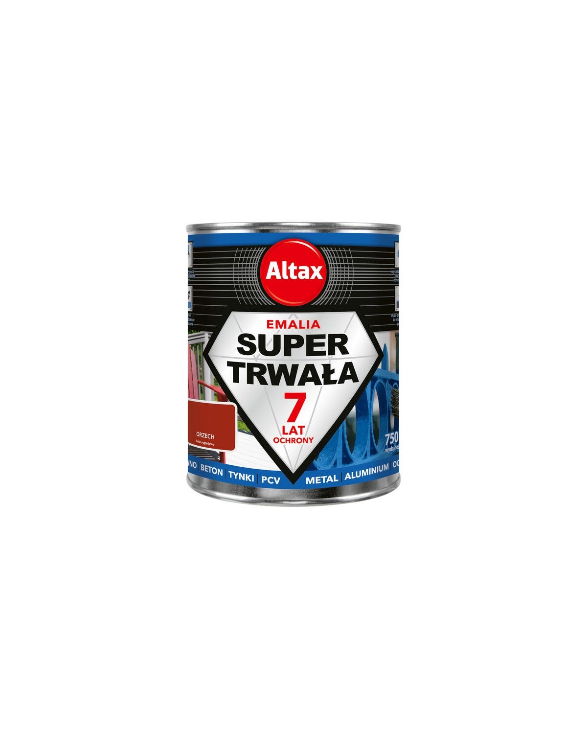 ALTAX Super Trwała Emalia 750ml Orzech - Wysoka Jakość i Trwałość