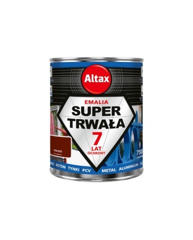 ALTAX Super Trwała Emalia 750ml Mahoń - Wysoka Jakość i Trwałość ALTAX Super Trwała Emalia 750ml Mahoń - Wysoka Jakość i Trwałość