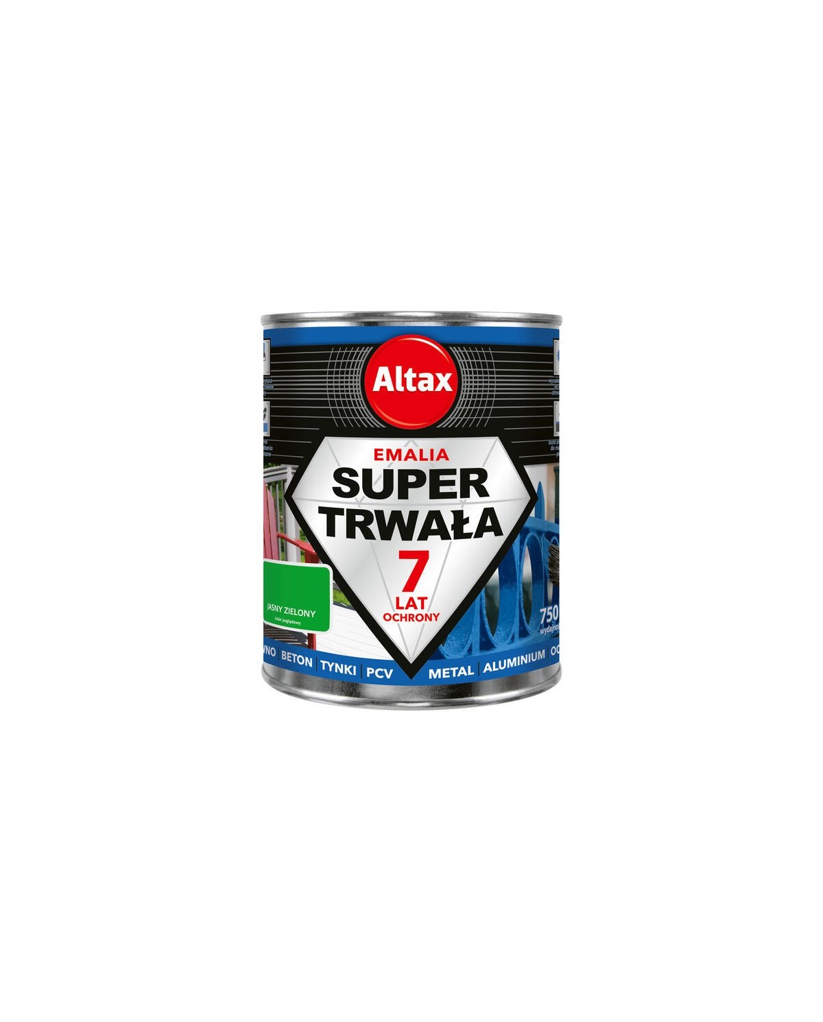 ALTAX Super Trwała Emalia 750ml - Zielony Jasny | Wysoka Jakość